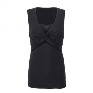 SOLD cabi nwot black twist front top